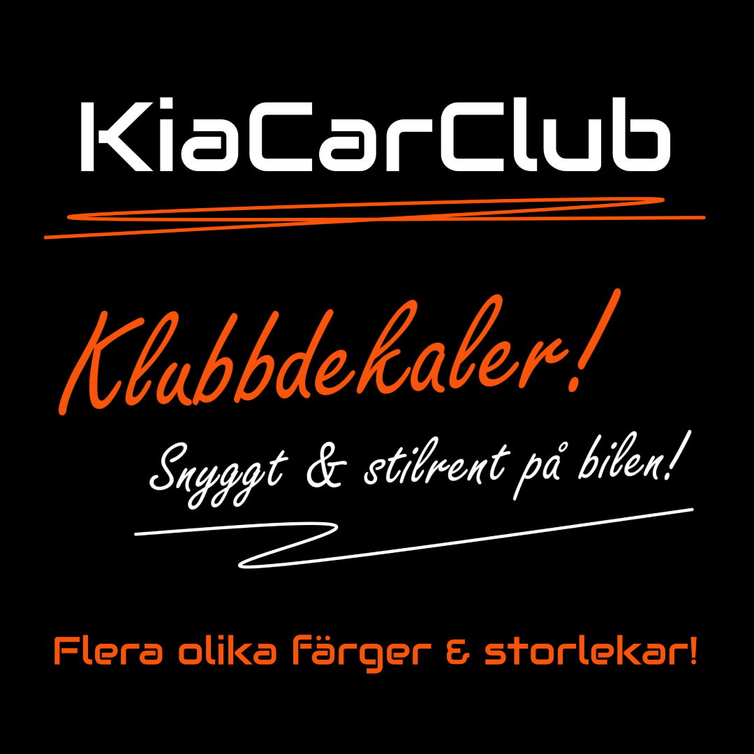 KiaCarClub Klubbdekaler